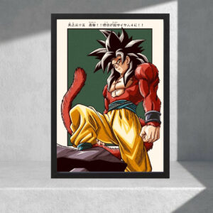 Cuadro Decorativo Dragon Ball Z - Goku Ssj 4 - A3 30x40 Cm