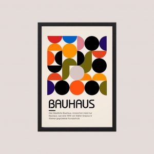 Cuadro Decorativo Arte Moderno Bauhaus 04, Tamaño A3 30x40 Cm