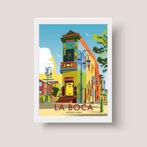 Cuadro Urbano La Boca, Buenos Aires, Argentina - A3 30x40