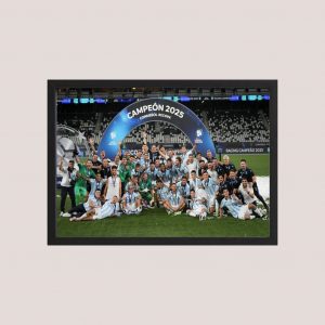 Cuadro Racing Campeón Recopa 2025 01 - Tamaño A3 30x40