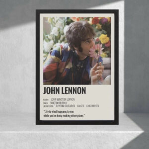 Cuadro Decorativo Jhon Lennon 04 - Tamaño A4 20x30