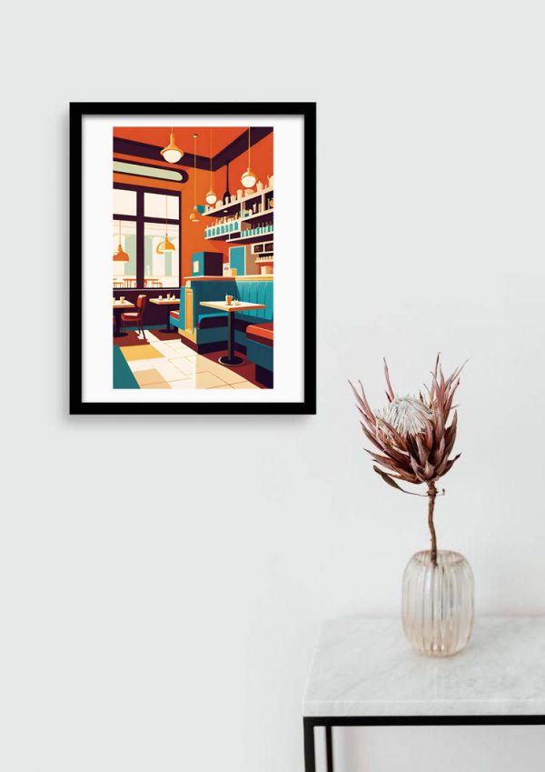Cuadro Arte Urbano Arquitectura Bar Tamaño A3 30x40