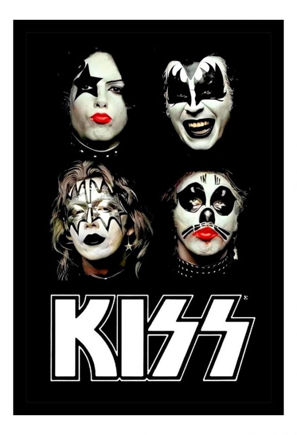 Cuadro Decorativo Música - Kiss 06 - A3 30x40 Cm