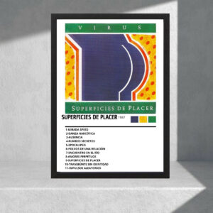 Cuadro Decorativo Virus Superficies De Placer 1987, A3 30x40