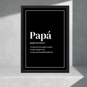 Cuadro Decorativo, Regalo - Día Del Padre 03 - A3 30x40 Cm