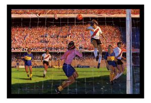 Cuadro Decorativo River Plate - Beto Alonso 01 - A3 30x40