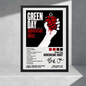 Cuadro Decorativo Musica, Green Day American Idiot, A3 30x40
