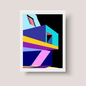 Cuadro Decorativo Arquitectura A3 - Arte Urbano