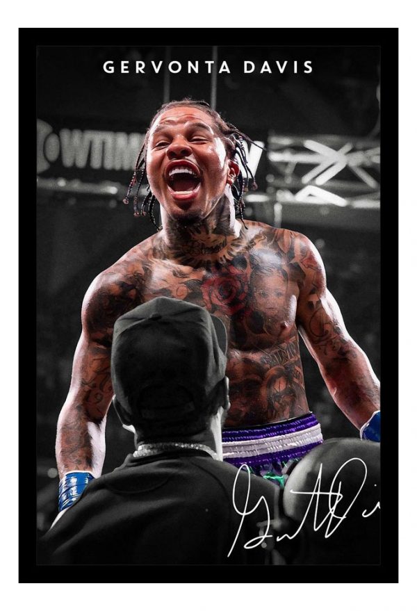 Cuadro Decorativo Boxeo - Gervonta Davis 13 - A3 30x40