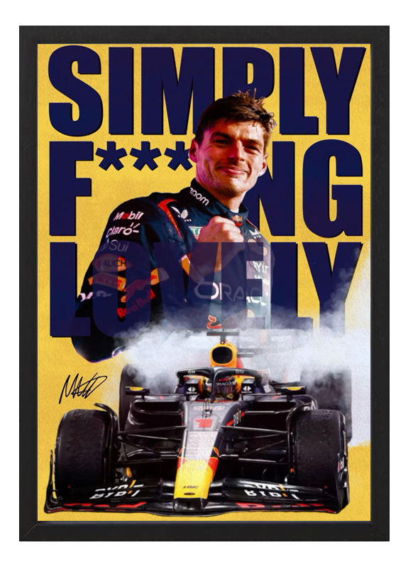 Cuadro Max Verstappen 02 - Tamaño A3 30x40 Cm
