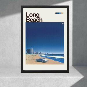 Cuadro Decorativo Paisajes - Usa, Long Beach - A3 30x40