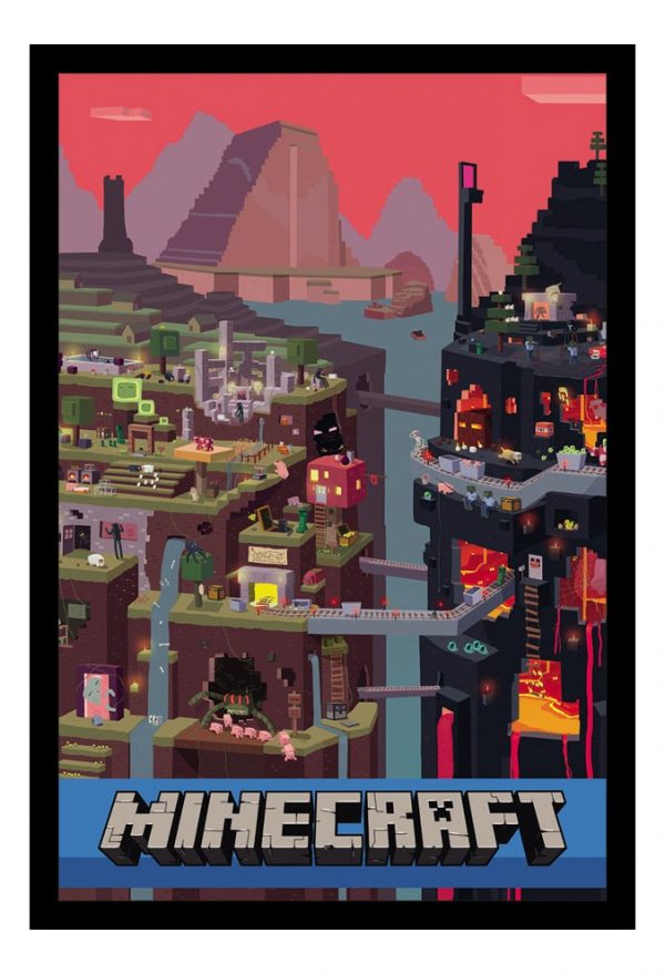 Cuadro Decorativo Videojuegos - Minecraft 03 - A3 30x40