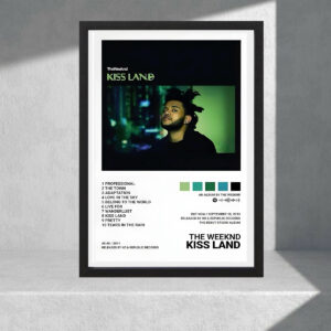 Cuadro Decorativo The Weeknd, Kiss Land - A3 30x40