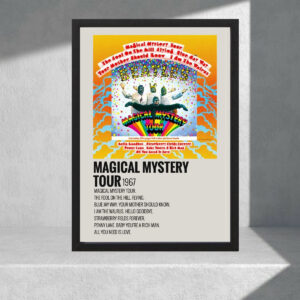 Cuadro Decorativo The Beatles Magical Mistery Tour, A3 30x40