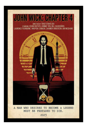 Cuadro Decorativo Cine - John Wick 04 - A3 30x40 Cm