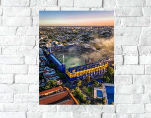 Poster Lámina Decorativa Boca Juniors Mod 25, A3 30x42 Cm