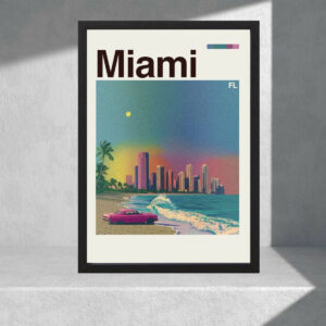Cuadro Decorativo Paisajes - Usa, Miami - A3 30x40