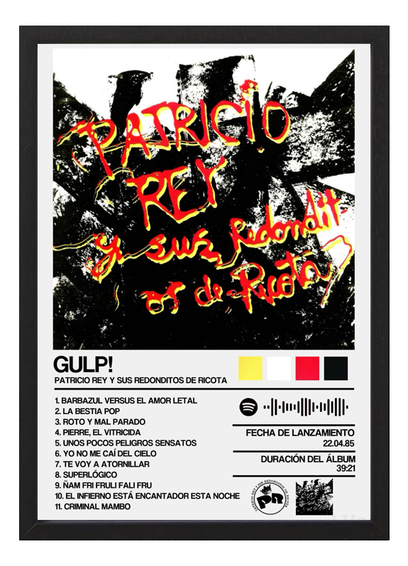 Cuadro Patricio Rey Gulp! Tamaño A3 30x40 Cm