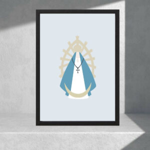 Cuadro Decorativo Virgen De Lujan 02 - A3 30x40 Cm