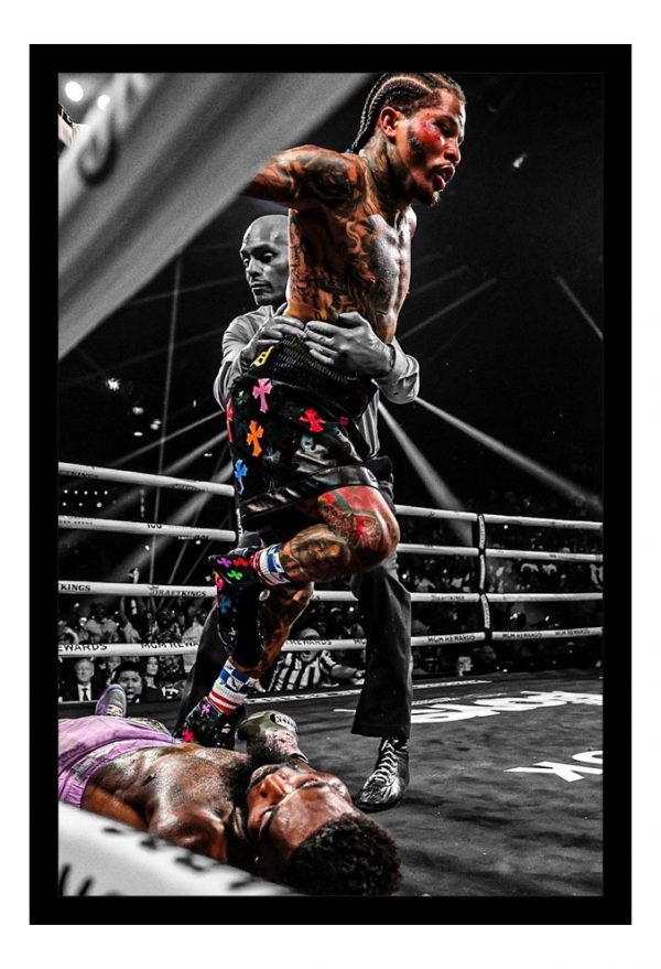 Cuadro Decorativo Boxeo - Gervonta Davis 09 - A3 30x40