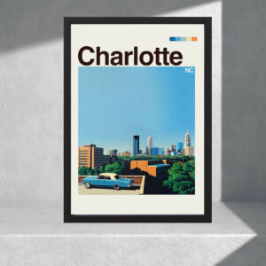 Cuadro Decorativo Paisajes - Usa, Charlotte - A3 30x40