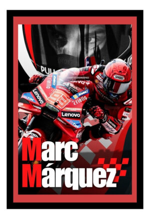 Cuadro Decorativo Moto Gp - Marc Marquez 02 - A3 30x40