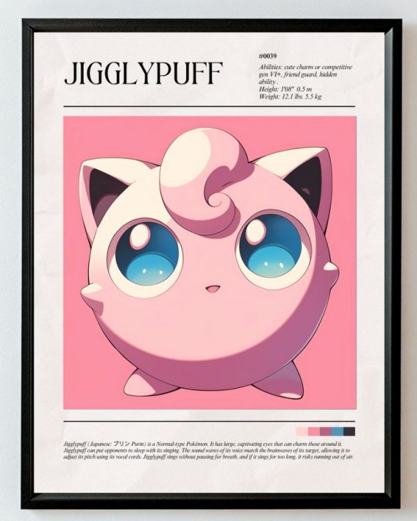 Cuadro Decorativo Series - Pokemon 23 - A3 30x40 Cm