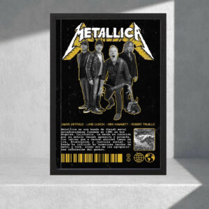Cuadro Decorativo Musica - Metallica 08 - A3 30x40