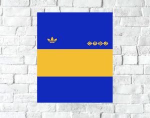 Poster Lámina Decorativa Boca Juniors Mod 18, A3 30x42 Cm
