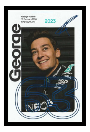 Cuadro Decorativo F1 - George Rusell 01 - A3 30x40 Cm