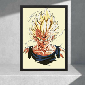 Cuadro Decorativo Dragon Ball Z - Vegeta 07 - A3 30x40 Cm