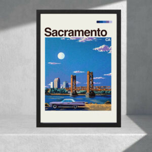 Cuadro Decorativo Paisajes - Usa, Sacramento - A3 30x40