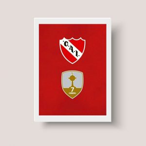 Cuadro Independiente A4 - Escudo Parche Libertadores