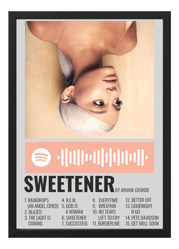 Cuadro Ariana Grande Sweetener Tamaño A3 30x40 Cm