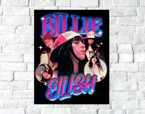Poster Lámina Decorativa Billie Eilish 06 Tamaño A3 30x42 Cm