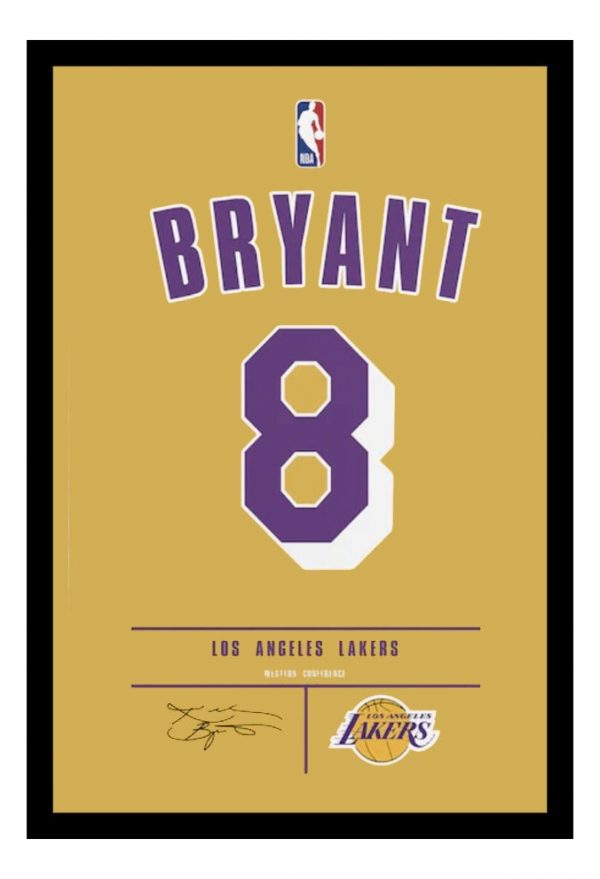 Cuadro Decorativo Basquet - Kobe Bryant 03 - A3 30x40 Cm