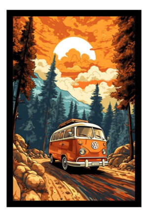 Cuadro Decorativo Automovilismo - Volskwagen 02 - A3 30x40