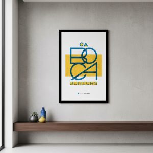 Cuadro Decorativo Boca Juniors - Cabj - A3 30x40 Cm