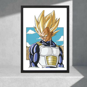 Cuadro Decorativo Dragon Ball Z - Vegeta 13 - A3 30x40 Cm