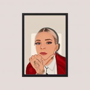 Cuadro Young Miko, Baby Miko 01 - Tamaño A3 30x40 Cm