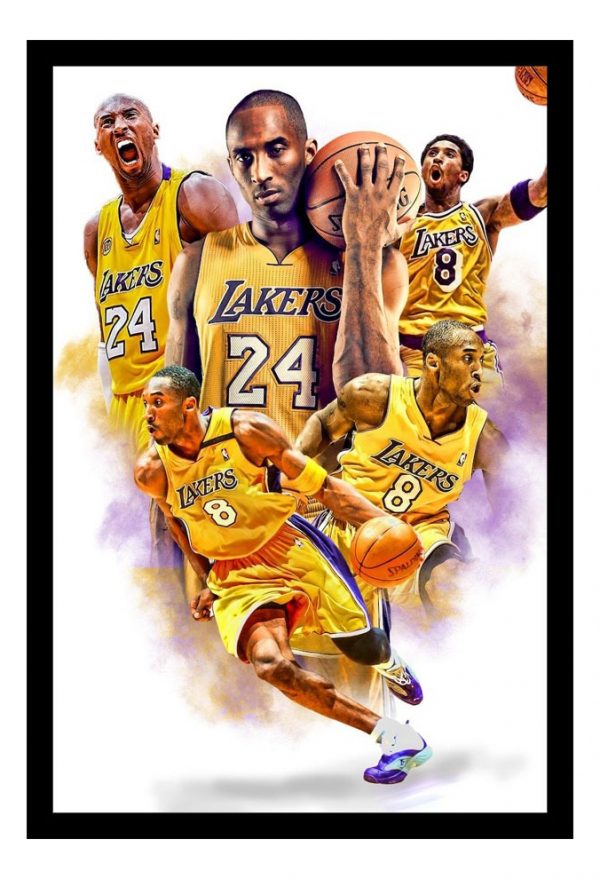 Cuadro Decorativo Basquet - Kobe Bryant 09 - A3 30x40 Cm