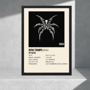 Cuadro Decorativo Música, Cazzu Nena Trampa, Tamaño A3 30x40