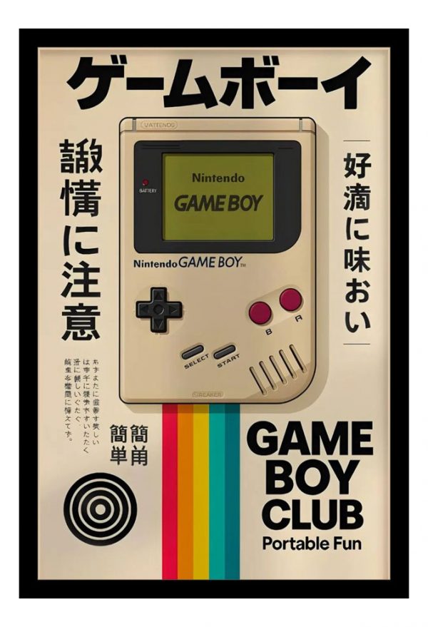 Cuadro Decorativo Videojuegos - Nintendo 08 - A3 30x40 Cm