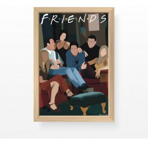 Cuadro Ilustracion Friends Casting A3 30x40 Cm - Arte Fans