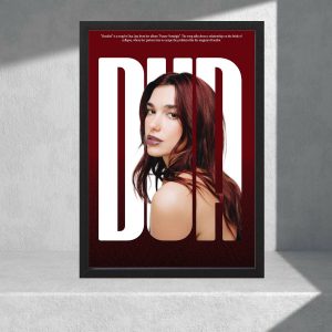Cuadro Decorativo - Dua Lipa 02 - Tamaño A3 30x40 Cm