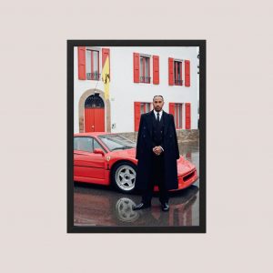 Cuadro Decorativo Lewis Hamilton Ferrari 19 - A3 30x40 Cm