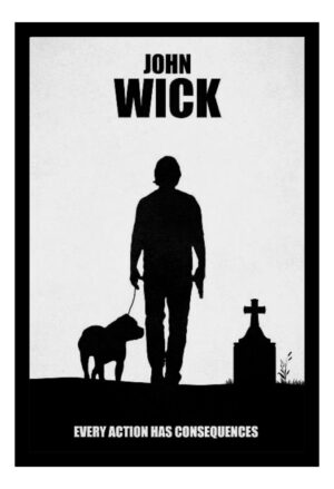Cuadro Decorativo Cine - John Wick 05 - A3 30x40 Cm