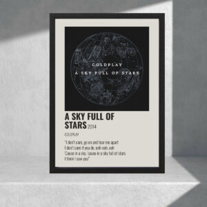 Cuadro Decorativo Coldplay 02 - Tamaño A3 30x40 Cm