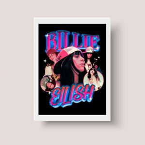 Cuadro Billie Eilish Modelo 05 - A3 30x40 Cm