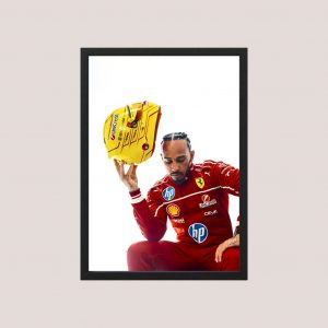 Cuadro Decorativo Lewis Hamilton Ferrari 20 - A3 30x40 Cm